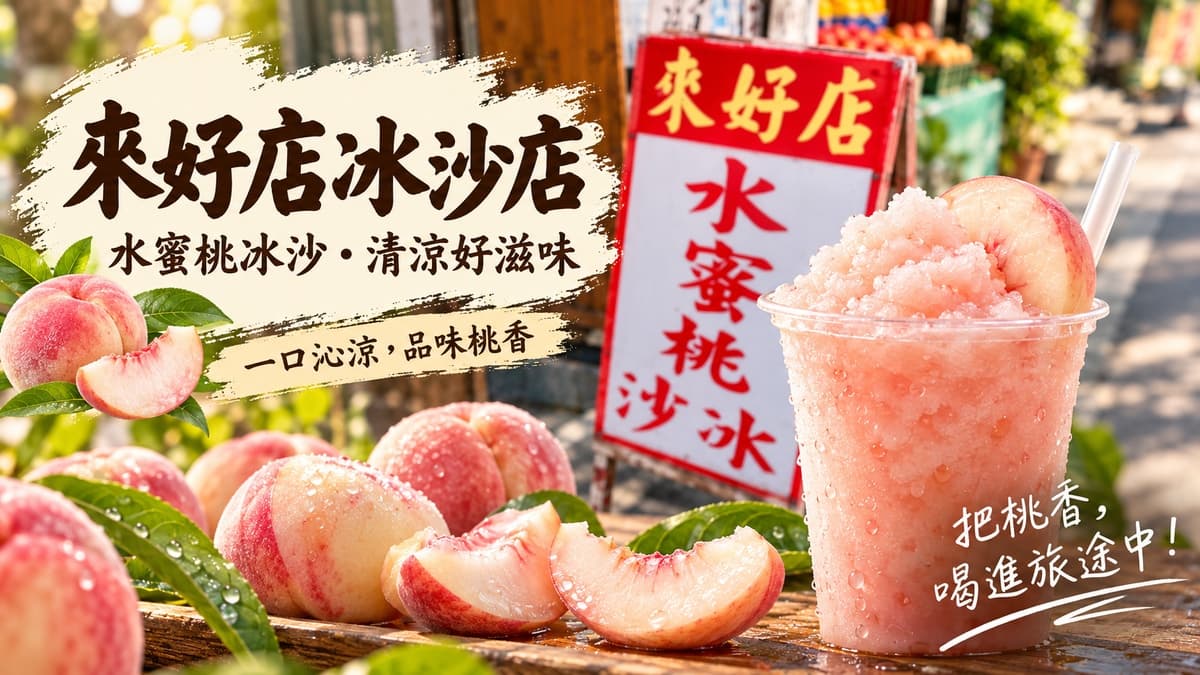來好店水蜜桃冰沙 店家照片